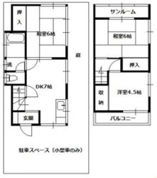 柏市東山戸建の物件間取画像